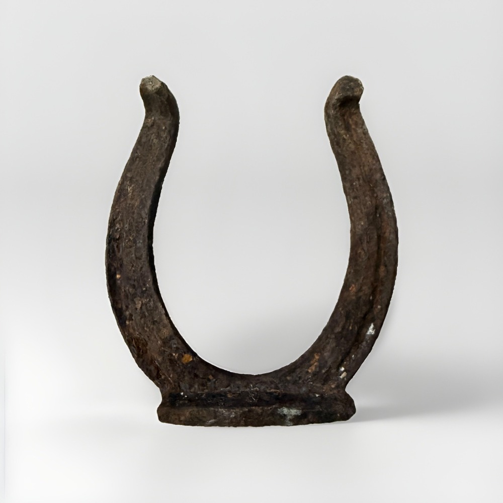 Vintage HORSESHOE Wrought Iron Rustic Patina Charm of Luck Protection